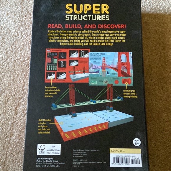 Engineering Super Structures Educational Building Set Toy Game Book Learning Aid - Picture 4 of 6